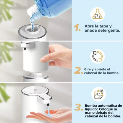 Dispensador automático de jabón en espuma